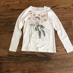 Crewcuts long sleeve tee with sequin size 10